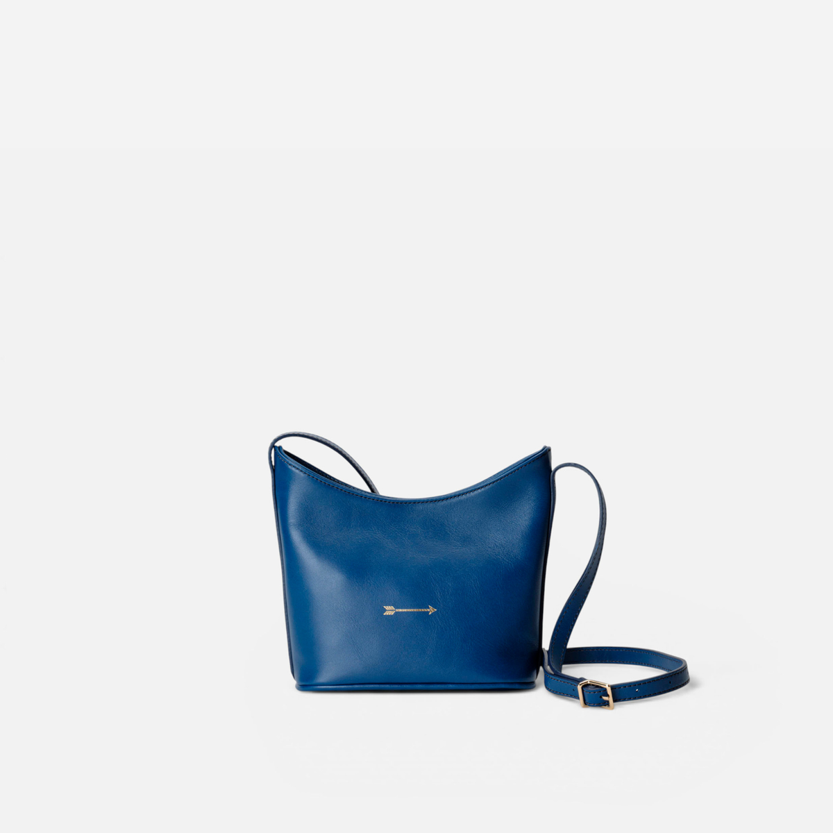 Corbet leather crossbody bag in navy, by Mercules