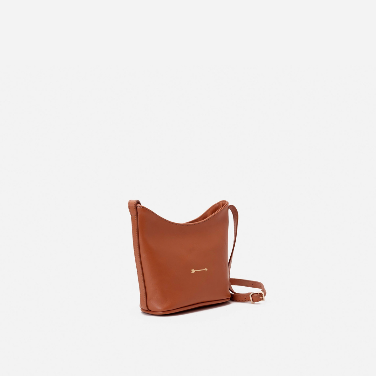 Corbet leather crossbody bag in cognac, by Mercules