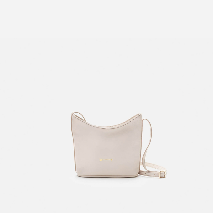 Corbet leather crossbody bag in bone, by Mercules