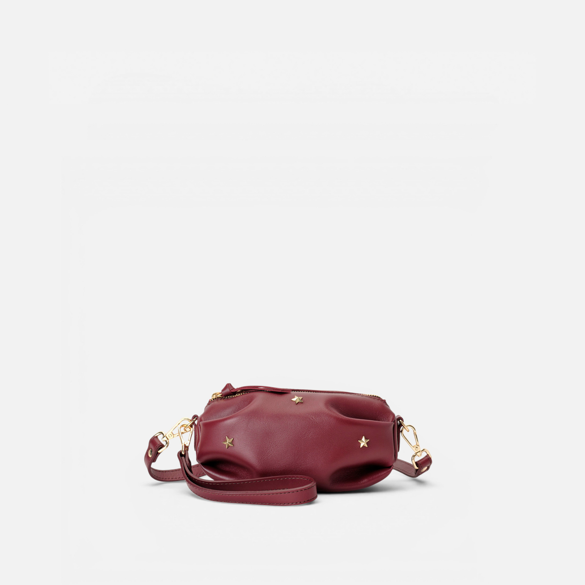 Bolso pequeño con estrellas Wasp color burdeos, de Mercules