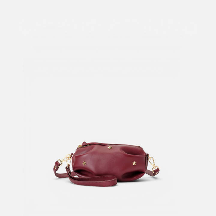 Bolso pequeño con estrellas Wasp color burdeos, de Mercules