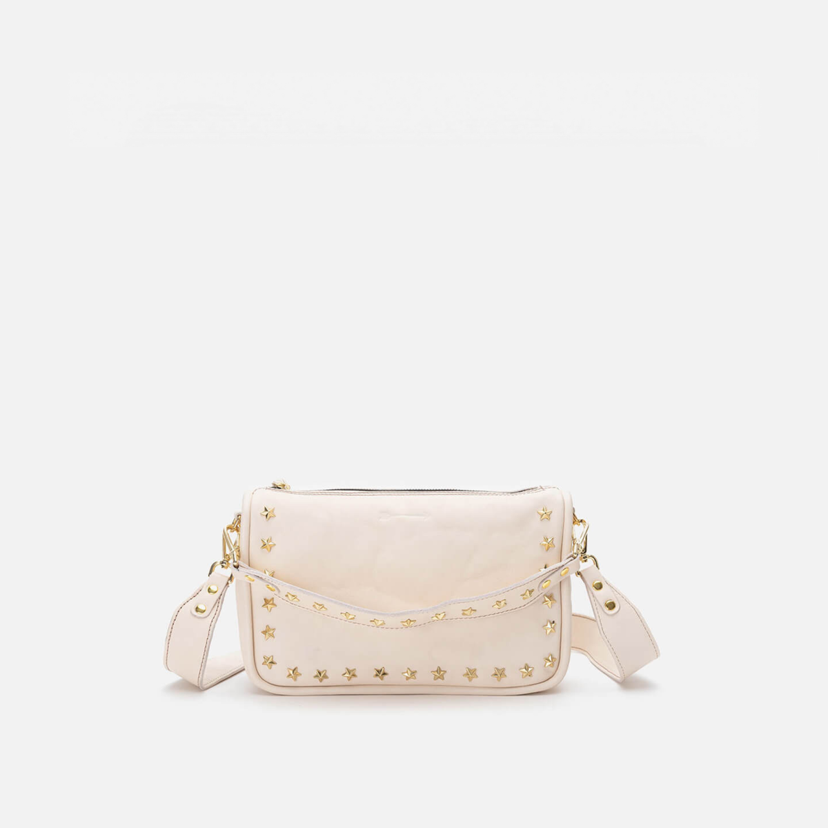 Sandy Stars leather bag with stars in bone, by Mercules