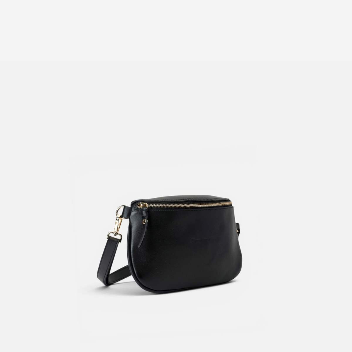 Riñonera de piel Bum Bag color negro, de Mercules