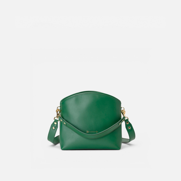 Juniper handbag and crossbody bag in green, by Mercules