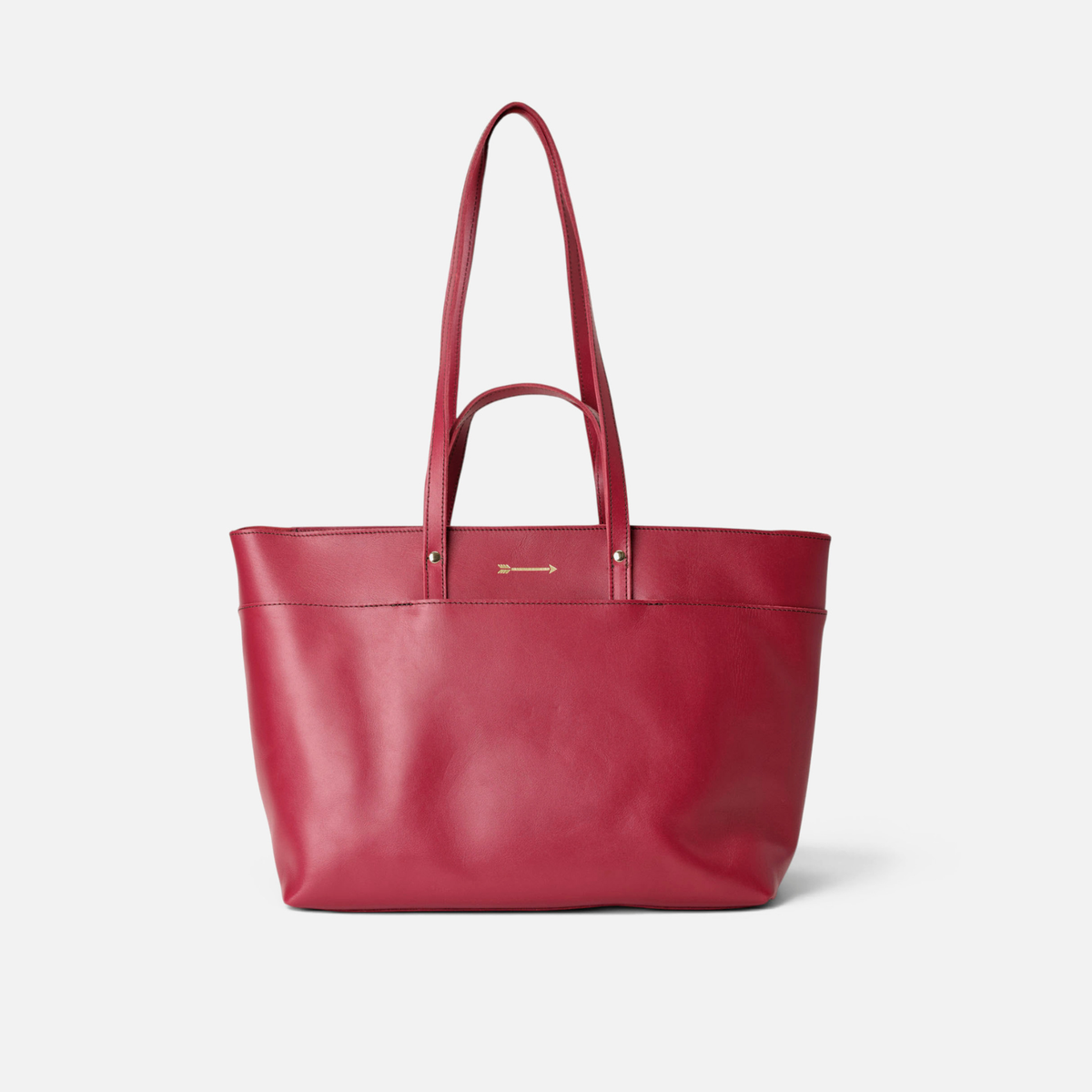 Bolso grande de piel Jumbo color rojo lipstick, de Mercules