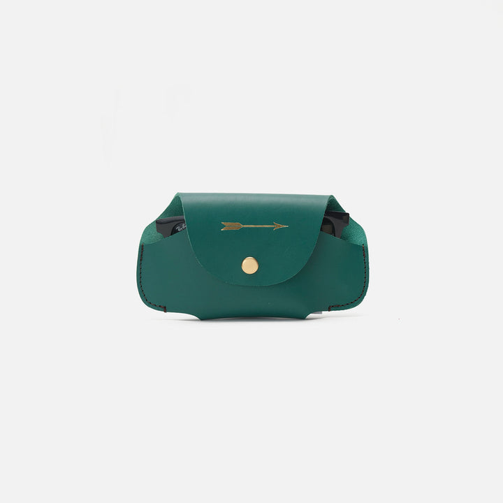 Funda de gafas verde