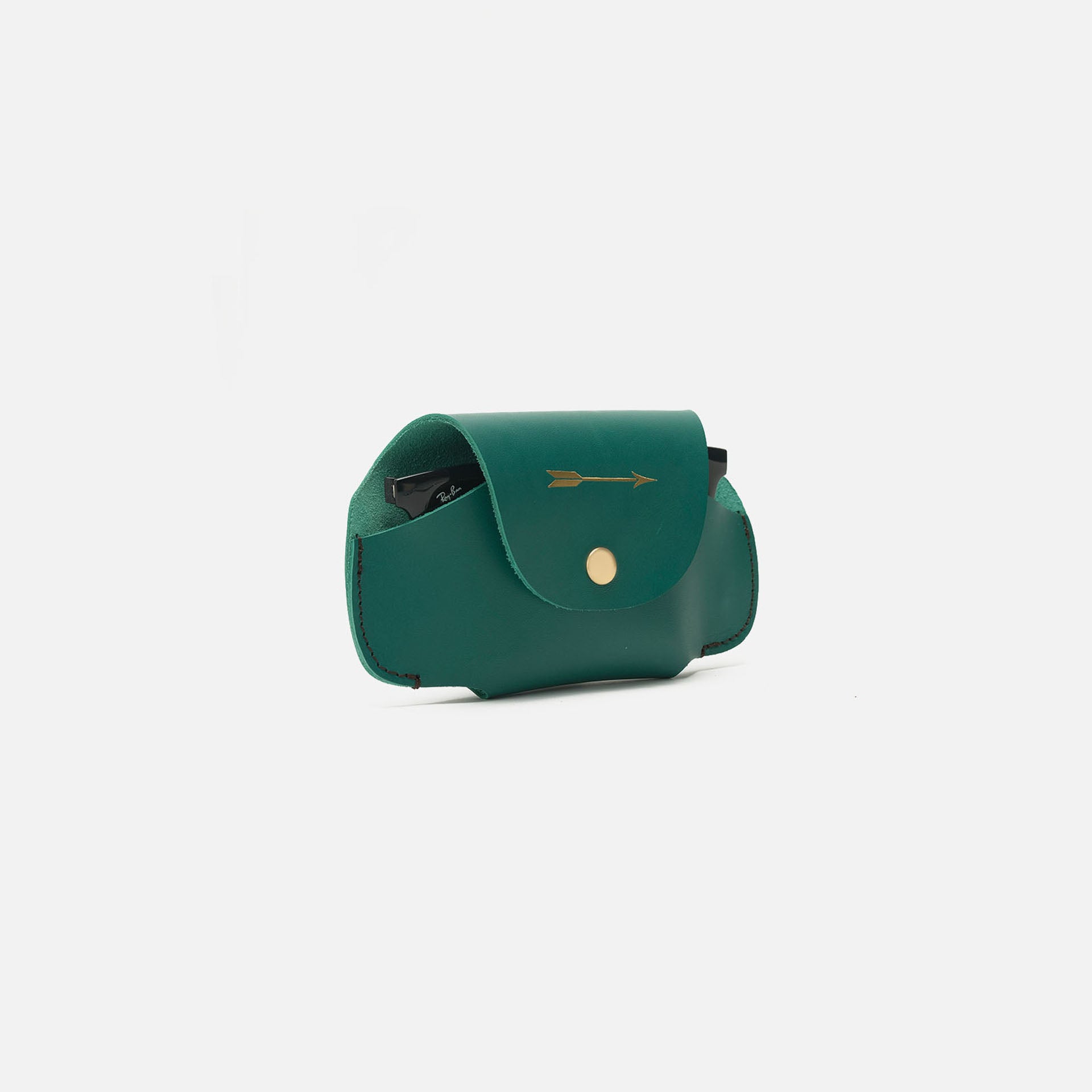 Funda de gafas verde