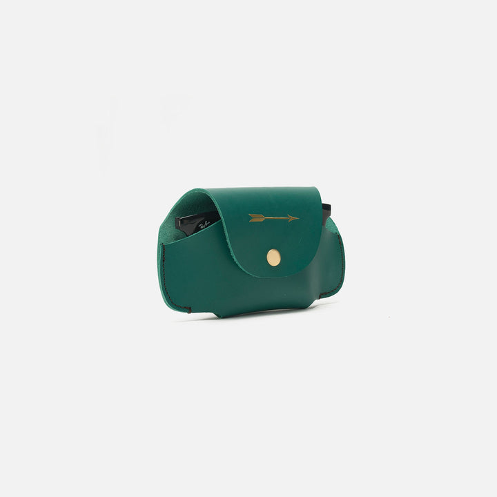 Funda de gafas verde