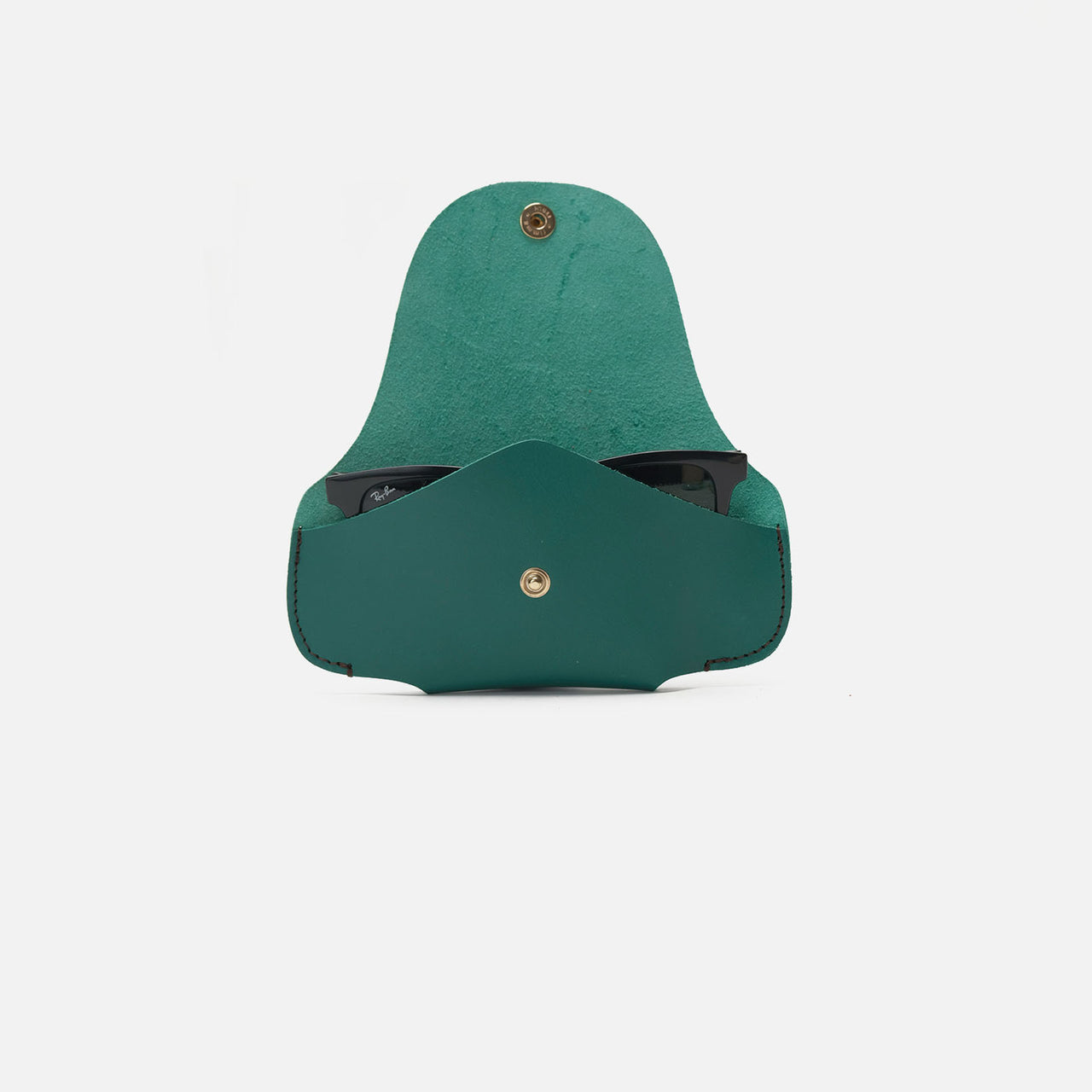 Funda de gafas verde