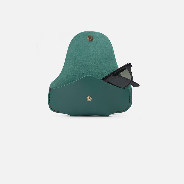 Funda de gafas verde