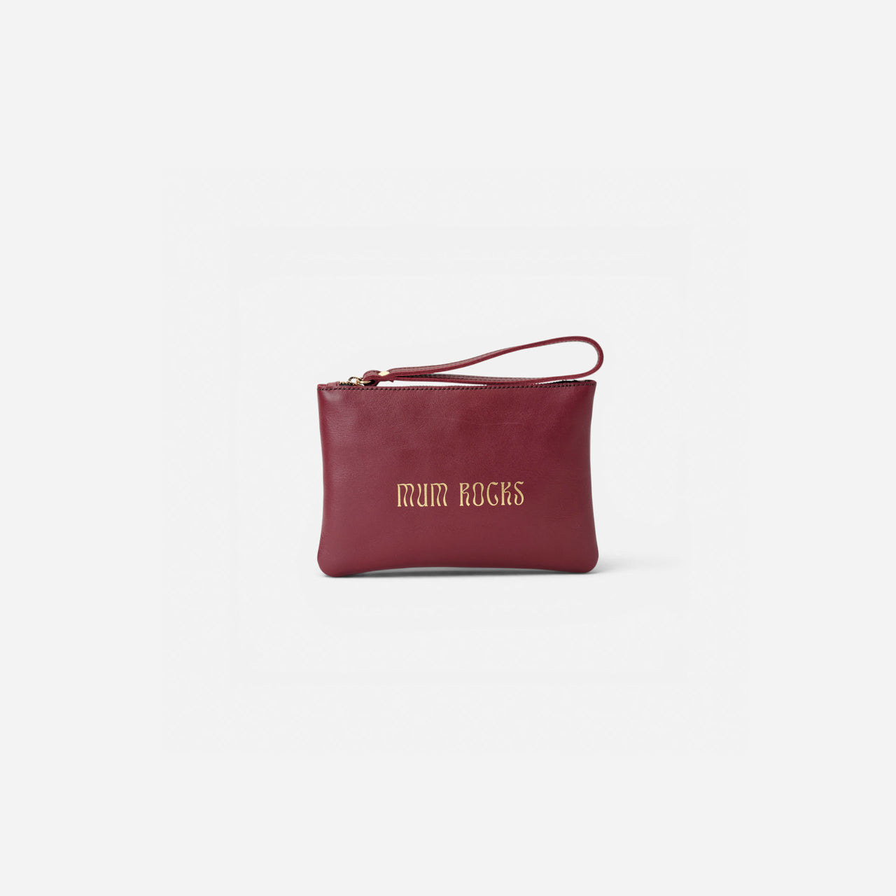 Zipper "Mum Rocks" Burgundy