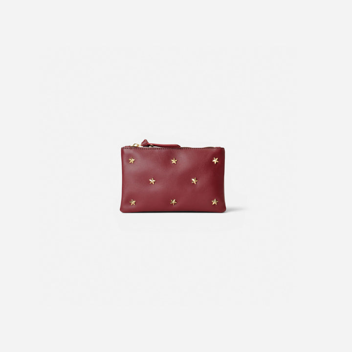 Wallet Stars Burgundy