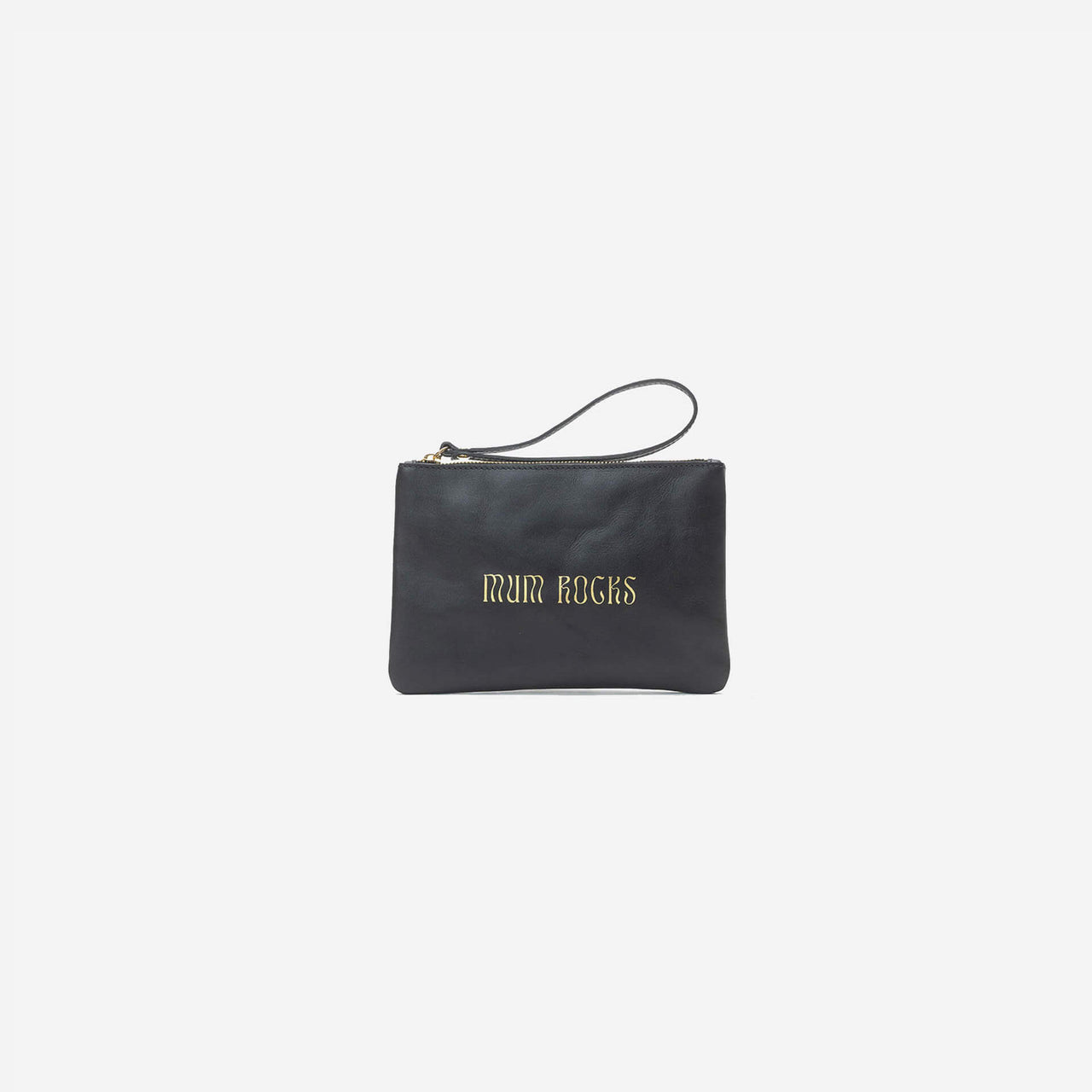 Zipper "Mum Rocks" Negro