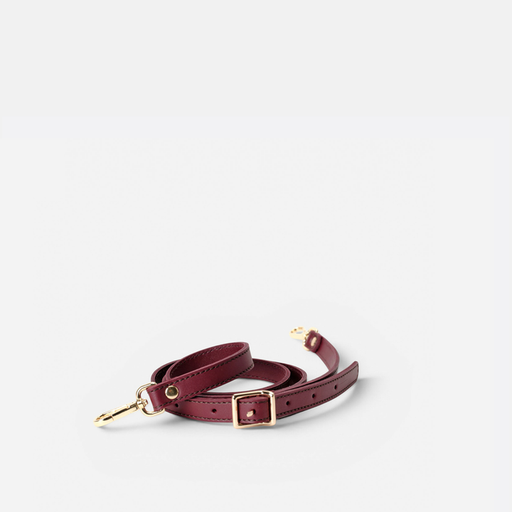 Asa hebilla ancha Burgundy