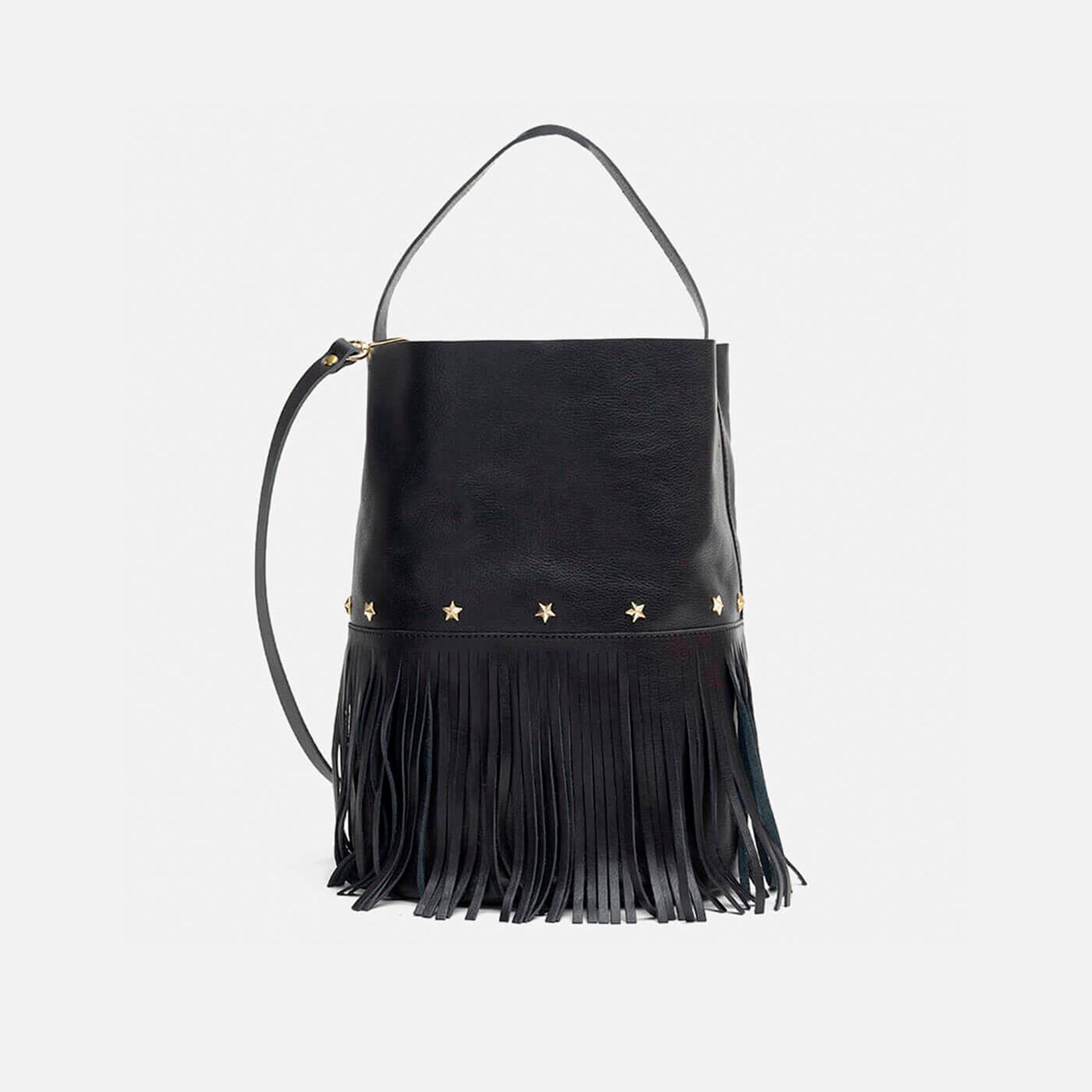 Bucket Fringes Negro