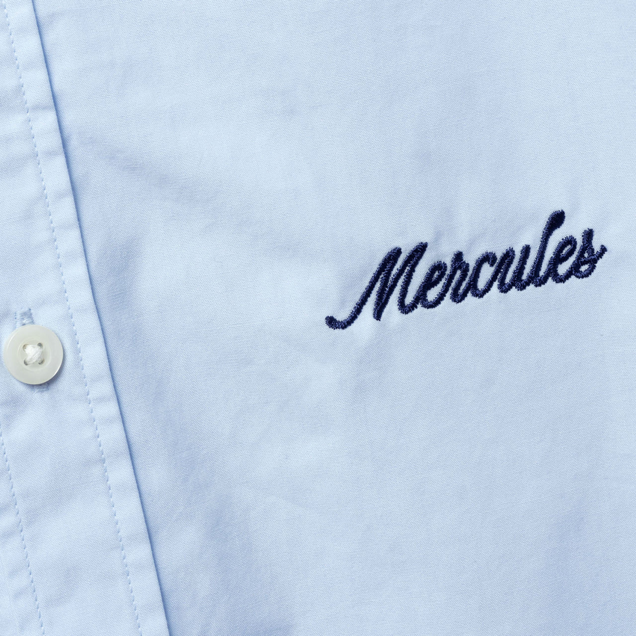 Camisa azul bordado azul