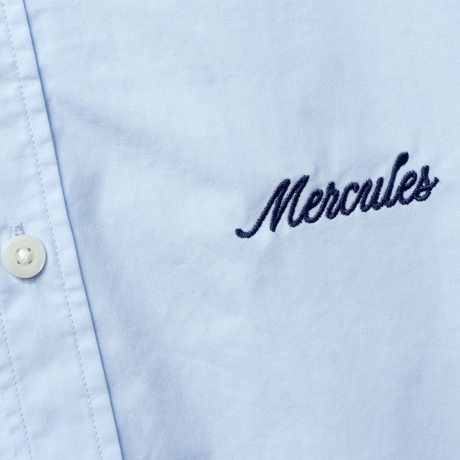 Camisa azul bordado azul