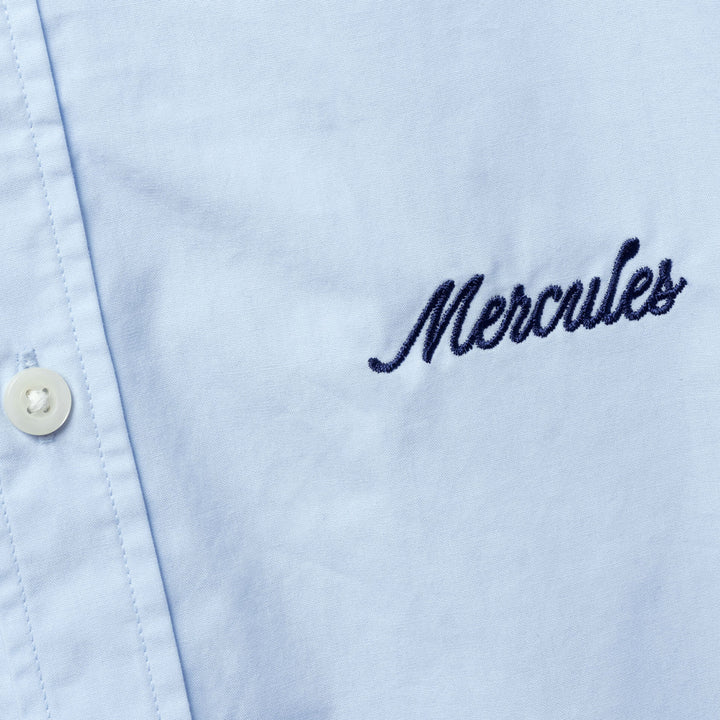 Camisa azul bordado azul