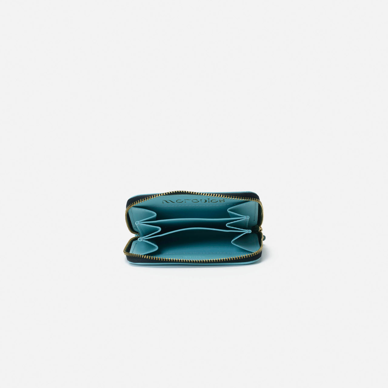 Cartera continental mediana Celeste
