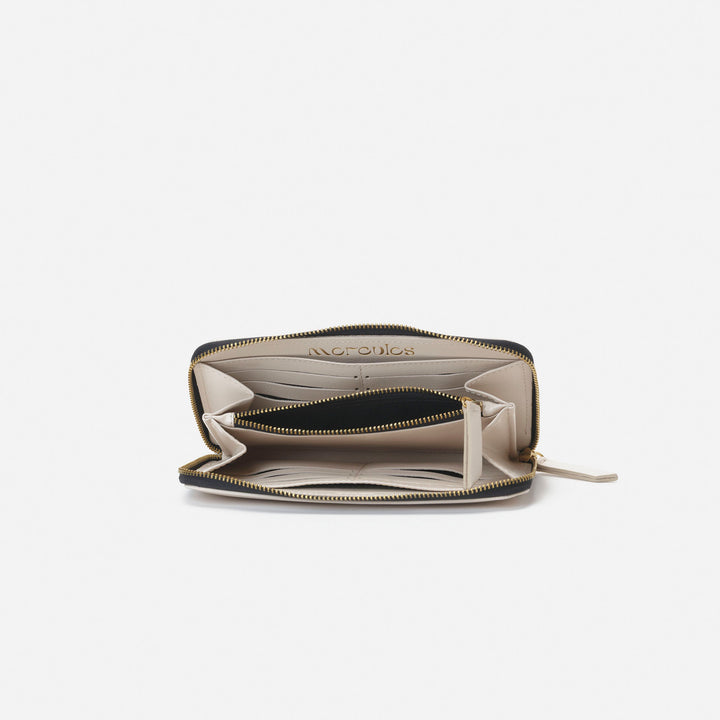 Cartera Continental Grande Bone