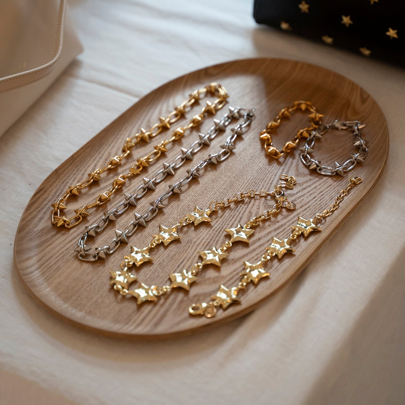 Collar spike plata